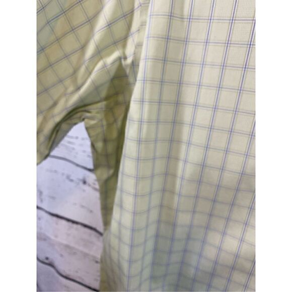 Brooks Brothers slim, fit button-down shirt in green with blue size 16/34 - Picture 4 of 5